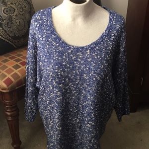 Route 66 Blue/White long sleeve Sweater Size XL